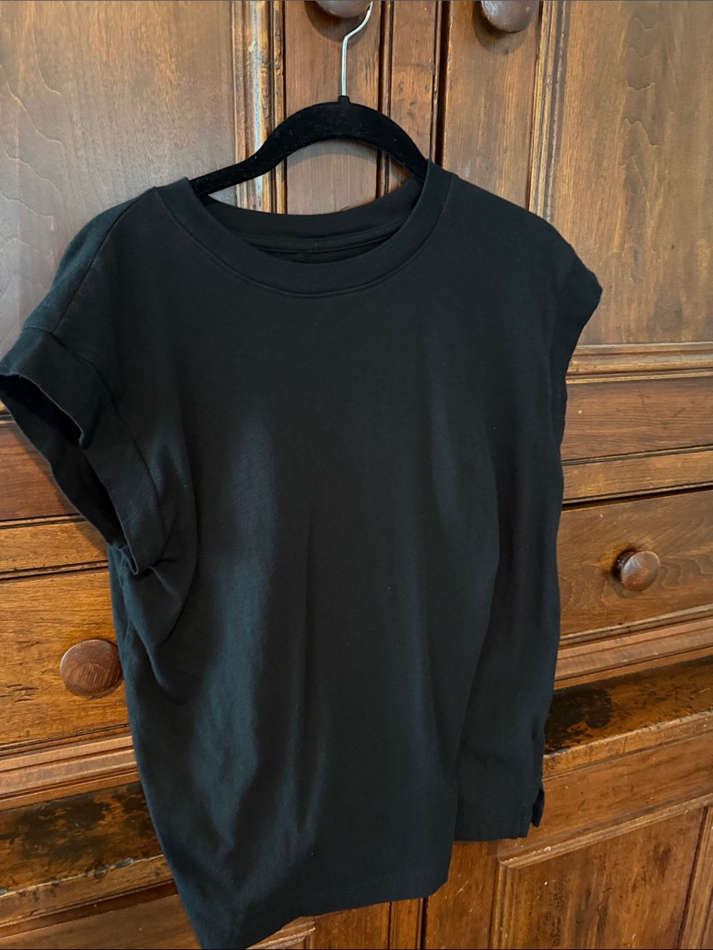 a new day Black Graphic Crewneck Tee